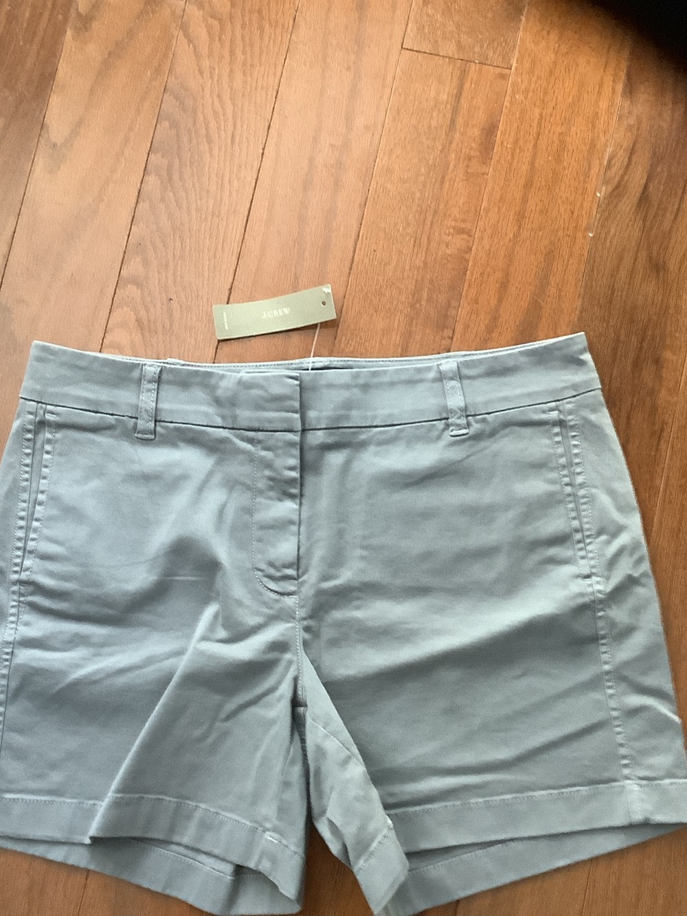 J. Crew Light Gray Cotton Chino Bermuda Shorts